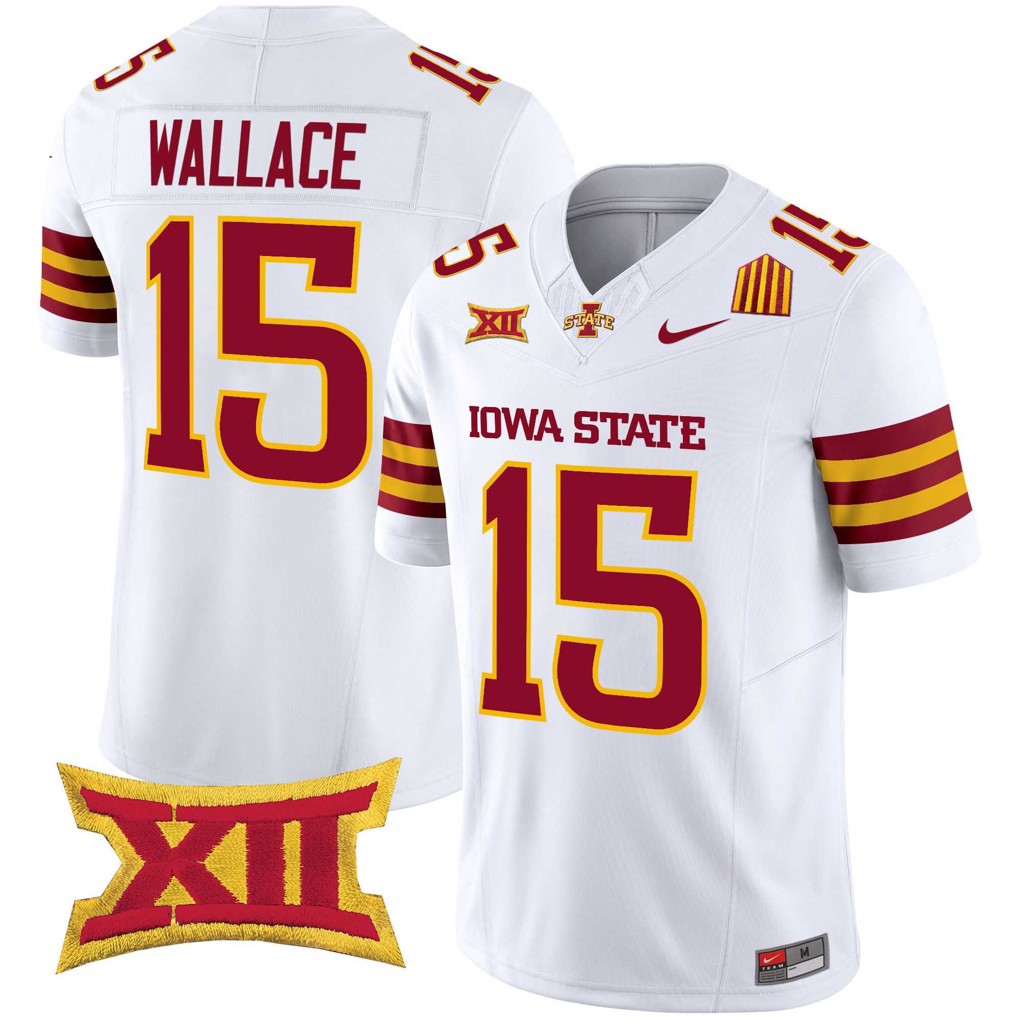 Men Iowa State Cyclones #15 Wallace White Nike 2024 Vapor Limited NCAA Jersey->more ncaa teams->NCAA Jersey